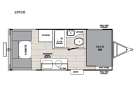 Northern Spirit Bijou 16RDB Floorplan Image