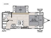 Northern Spirit Ultra Lite 1943RB Floorplan Image