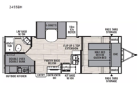 Northern Spirit Ultra Lite 2455BH Floorplan Image