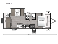 Apex Nano 221RLS Floorplan Image