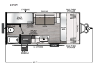 Apex Nano 184BH Floorplan