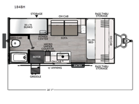 Apex Nano 184BH Floorplan Image