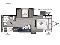 Apex Ultra-Lite 215RBK Floorplan Image