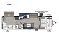 Apex Ultra-Lite 300BHS Floorplan Image