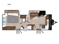 North Trail 25FK Floorplan Image