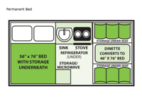 Classic Permanent Bed Floorplan Image