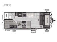 Bullet Crossfire 2200BHWE Floorplan Image