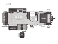 Bullet Crossfire 287RLS Floorplan Image