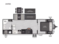 Bullet Crossfire 260RBS Floorplan Image