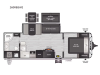 Bullet Crossfire 260RBSWE Floorplan Image