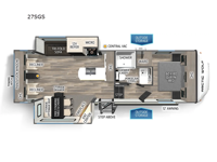 Cherokee Arctic Wolf 27SGS Floorplan Image