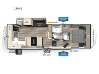 Cherokee Arctic Wolf 23MLE Floorplan Image