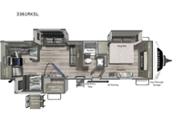 Kodiak Ultimate 3361RKSL Floorplan Image