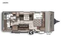 Aspen Trail Mini 1860RK Floorplan Image