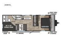 Sportsmen Select 260BHSL Floorplan Image