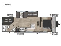 Sportsmen Select 261BHSL Floorplan Image