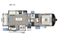 Tandara 28RL-OK Floorplan Image