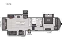 Alpine Avalanche Edition 321RL Floorplan Image