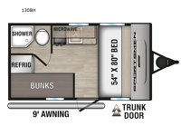 Sportsmen Classic 130BH Floorplan Image