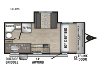 Sportsmen Classic 191BHK Floorplan Image