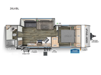 Cherokee Grey Wolf Black Label 26LKBL Floorplan Image