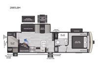 Arcadia Super Lite 288SLBH Floorplan Image