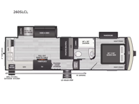 Arcadia Super Lite 260SLCL Floorplan Image