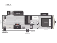 Arcadia Super Lite 260SLCL Floorplan