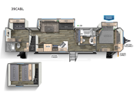 Cherokee Black Label 39CABL Floorplan Image