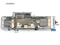 Cherokee Black Label 294GEBGBL Floorplan Image