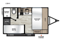 Aurora Light 13BHX Floorplan Image