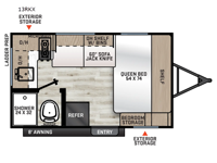 Aurora Light 13RKX Floorplan Image