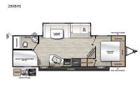 Aurora Sky Series 280BHS Floorplan Image