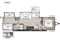 Aurora Sky Series 320BDS Floorplan Image