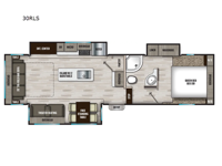 Chaparral Lite 30RLS Floorplan Image