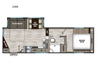 Chaparral Lite 25RE Floorplan Image