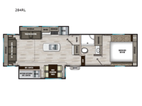 Chaparral Lite 284RL Floorplan Image