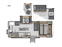 Arctic Fox North Fork 25R Floorplan Image