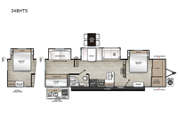 Aurora 34BHTS Floorplan Image