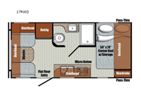 Vista Cruiser 17RWD Floorplan Image