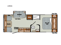 Vista Cruiser 23RSS Floorplan Image