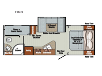 Vista Cruiser 23BHS Floorplan Image