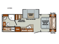 Vista Cruiser 23MBS Floorplan Image