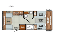 Vista Cruiser 19TWD Floorplan Image