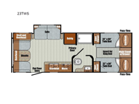 Vista Cruiser 23TWS Floorplan Image