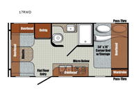 Vintage Cruiser 17RWD Floorplan Image