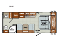 Vintage Cruiser 19MBS Floorplan Image