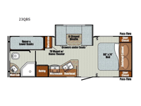 Vintage Cruiser 23QBS Floorplan Image