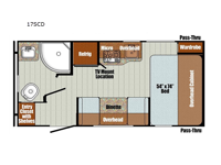 Vintage Cruiser 17SCD Floorplan Image