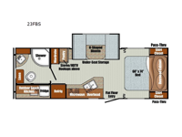 Vintage Cruiser 23FBS Floorplan Image